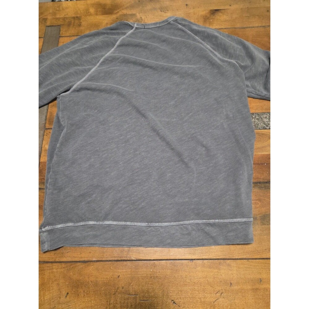 Marine Layer Cotton Heavy Slub Raglan Crewneck Sweatshirt Grey Mens XL Fall - Picture 10 of 10